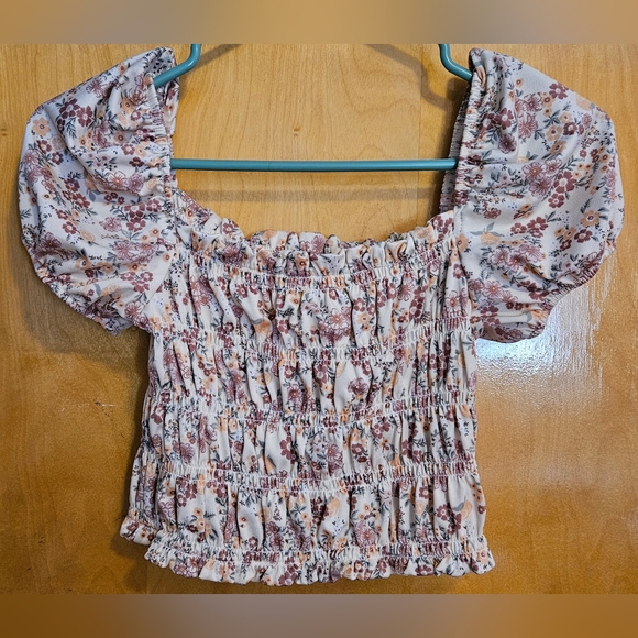 Ardene Floral Smocked Top and Skirt Set Girls L 11-12 - Picture 6 of 7